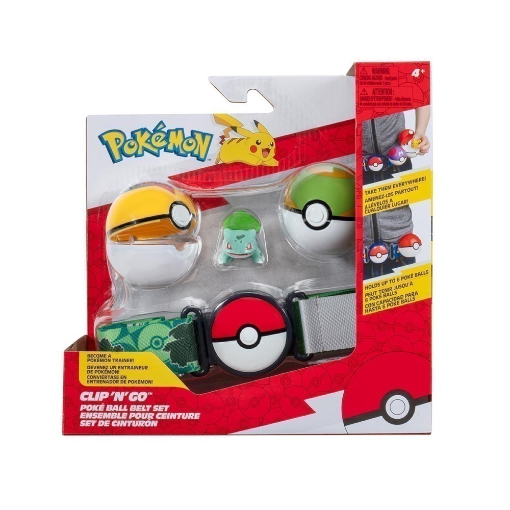 Cinto Com Boneco Bulbassauro E 2 Pokebolas - Pokemon Cinto Com Boneco Bulbassauro E 2 Pokebolas - Pokemon