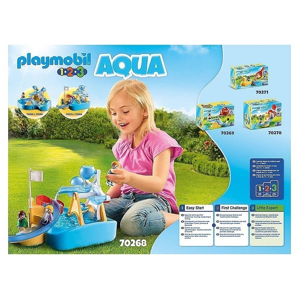 Playmobil - Carrossel Roda D'Àgua - 1.2.3 - 70268