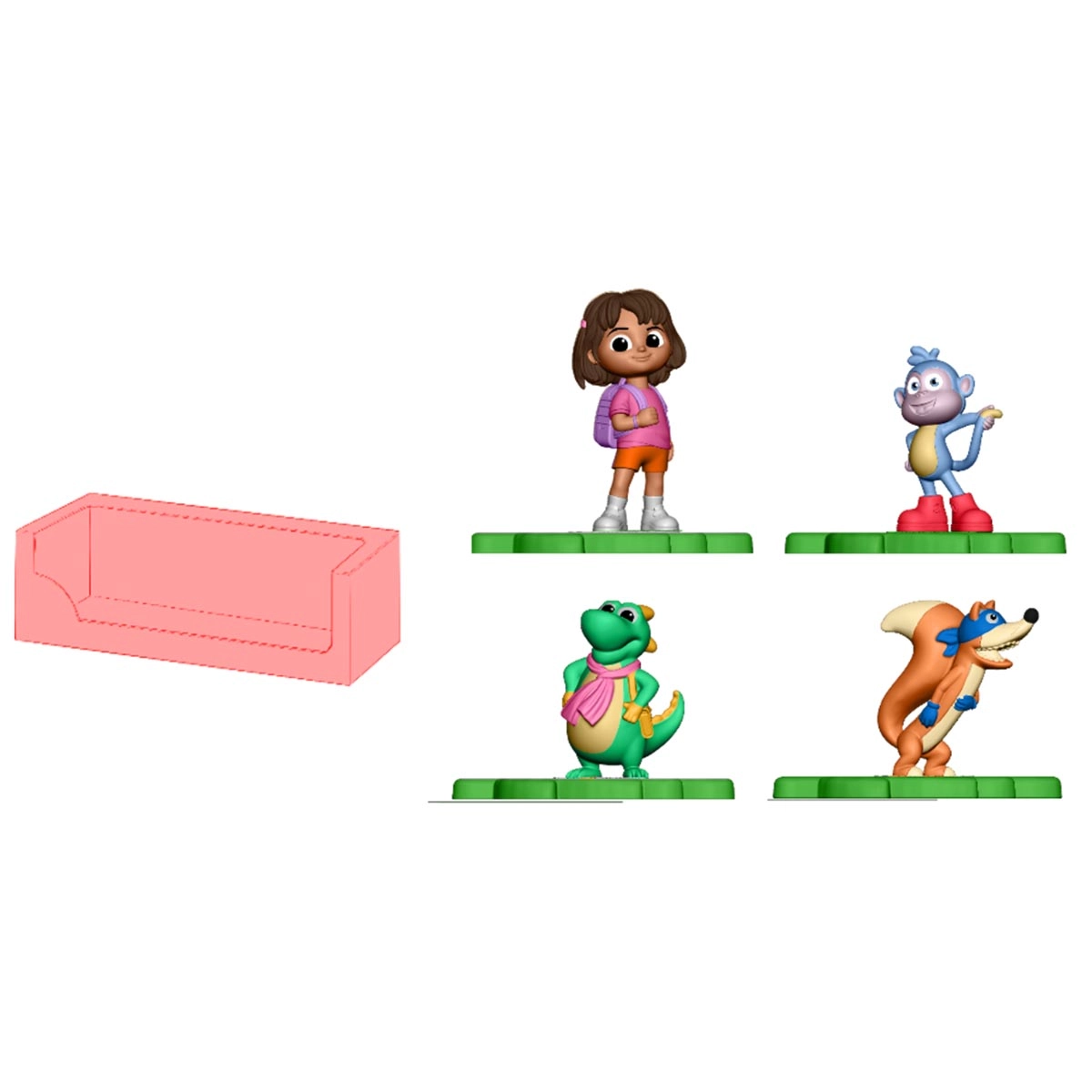 Dora Aventureira - Pack De 4 Mini Bonecos