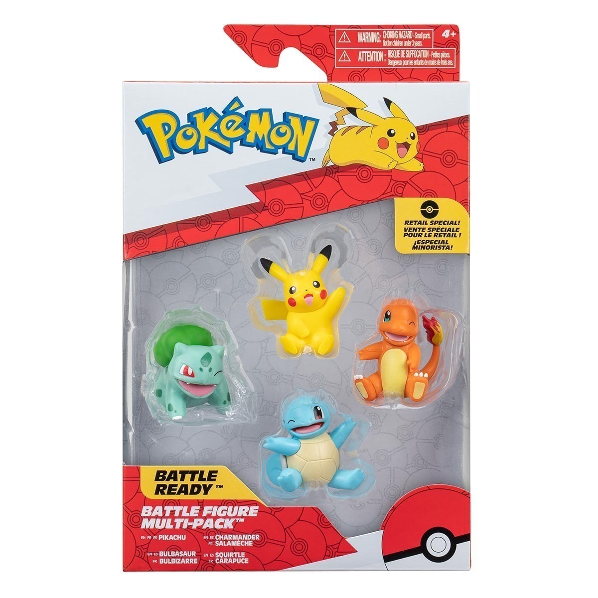 Pokemon - Multipack 4 Bonecos Geracao 1