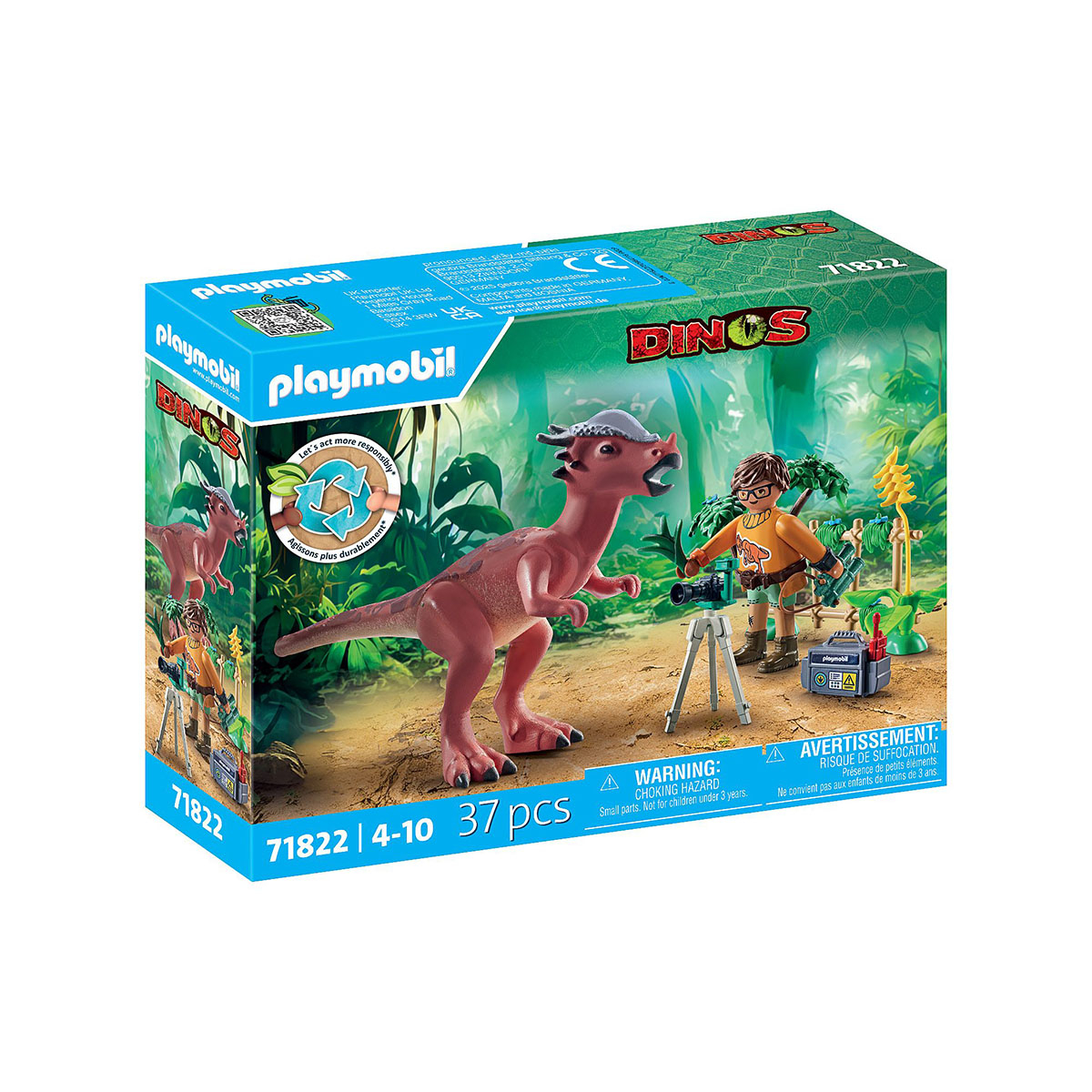 Observação de Stygimoloch - Playmobil Dinos 71822