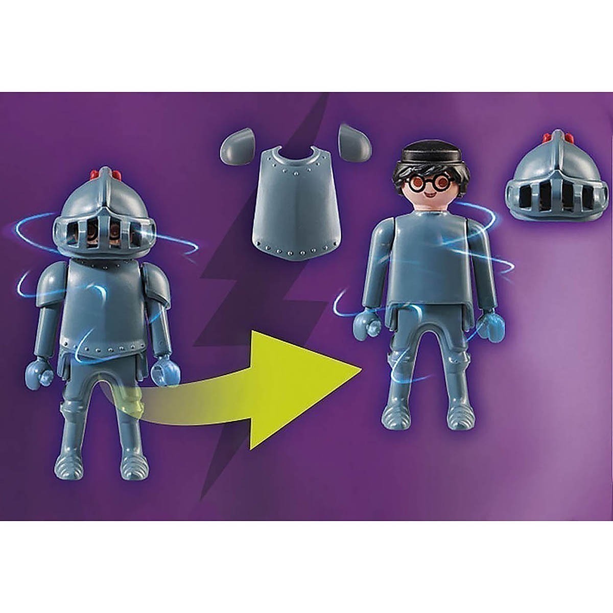 Playmobil - Aventura Com O Cavaleiro Negro - Scooby-Doo! - 70709
