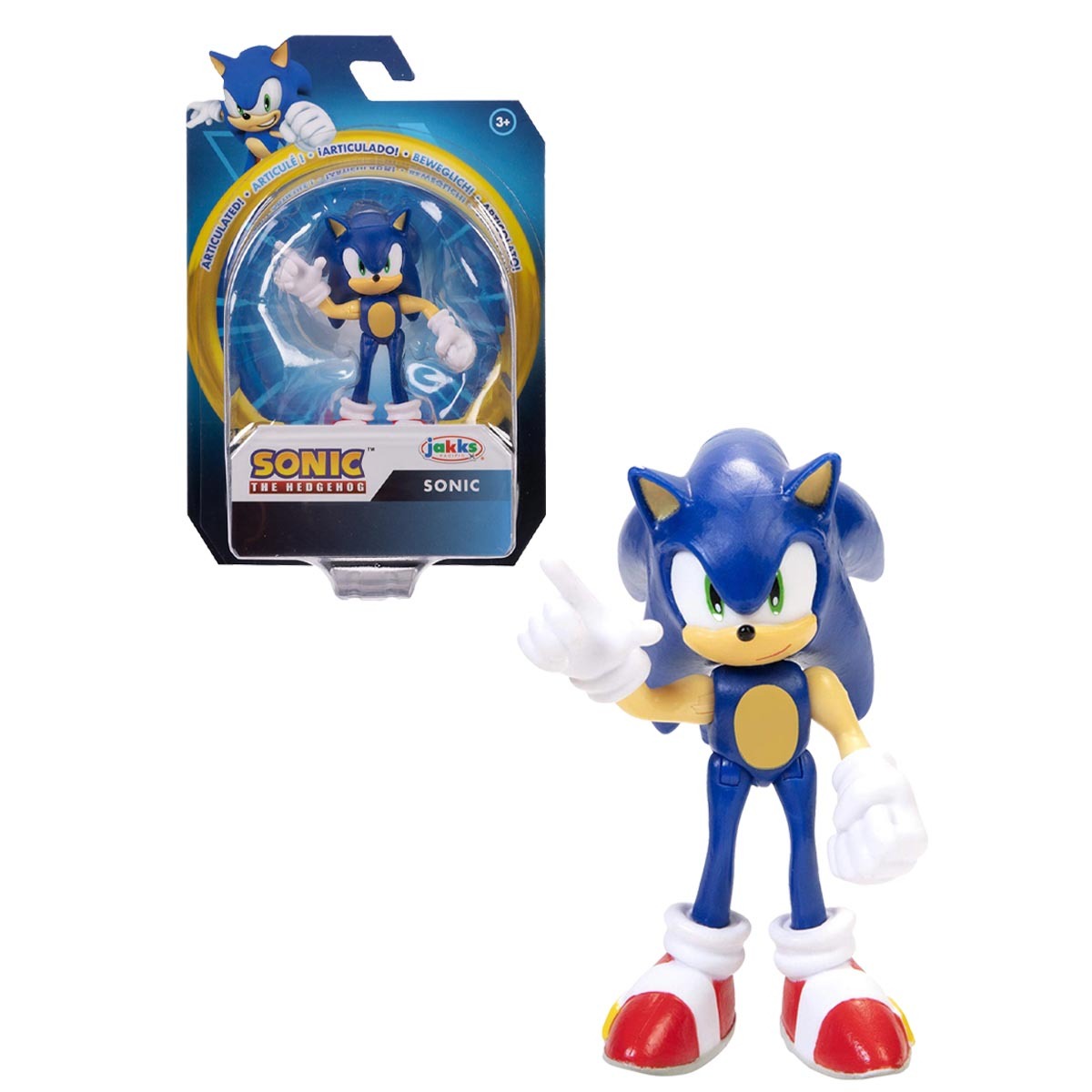 Boneco Sonic Moderno de 6cm - Sonic