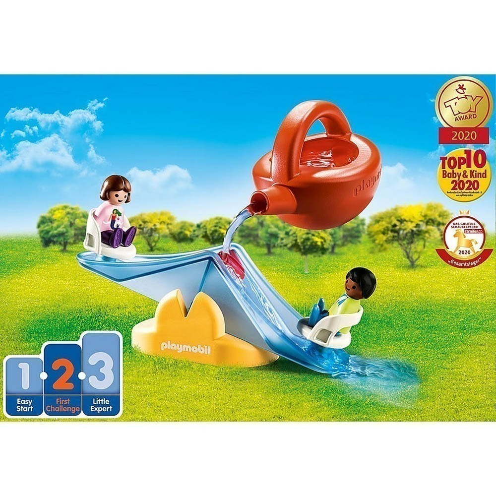 Playmobil - Gangorra D'Água Com Regador - 1.2.3 - 70269