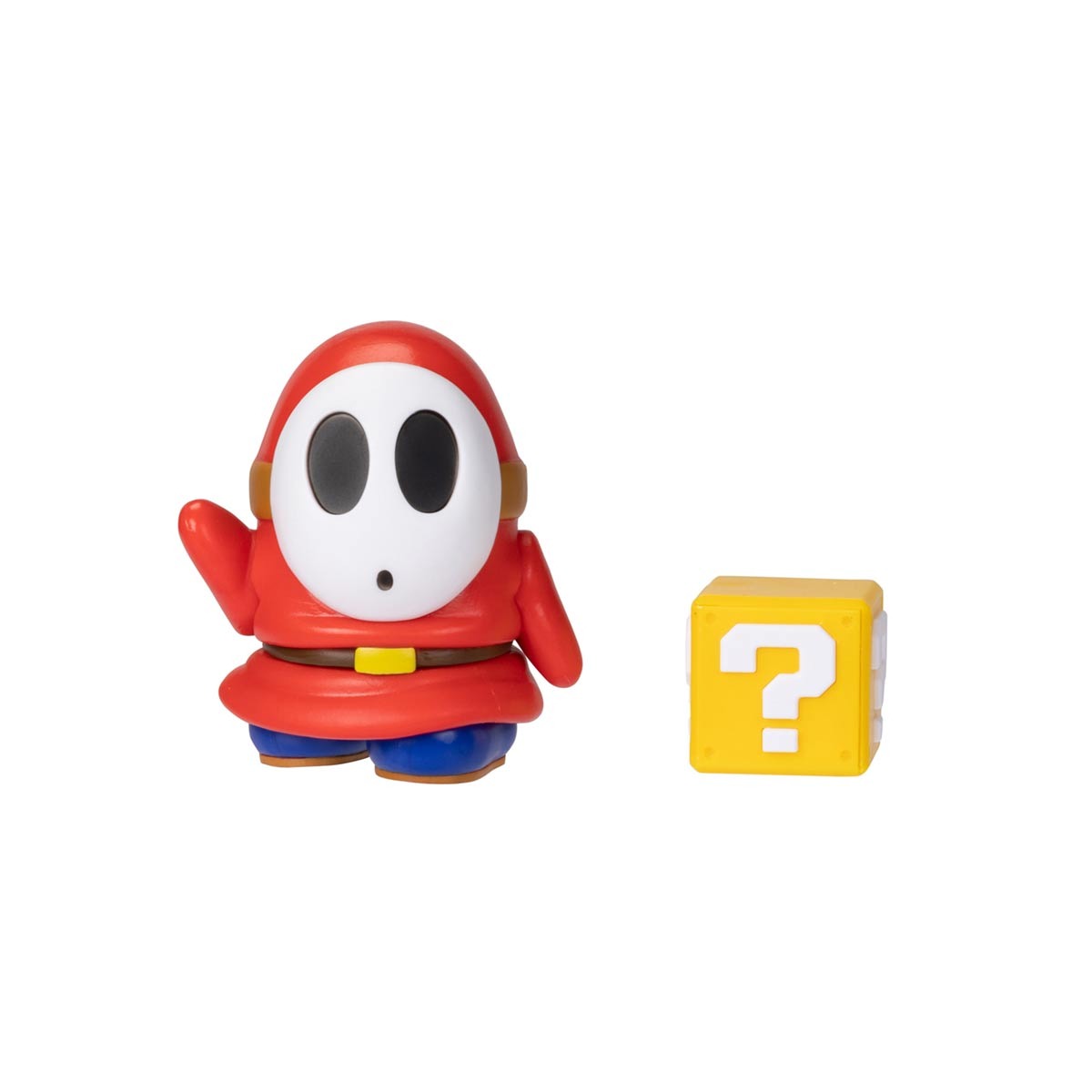 Boneco Shy Guy De 7Cm Com Bloco "?" - Super Mario