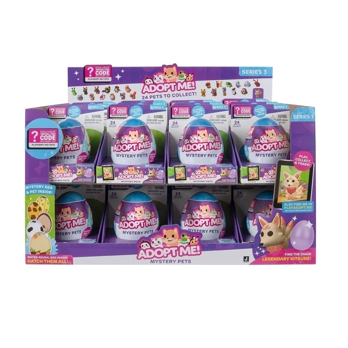 Ovo Surpresa Com Boneco Pet De 5Cm - Adopt Me Série 3