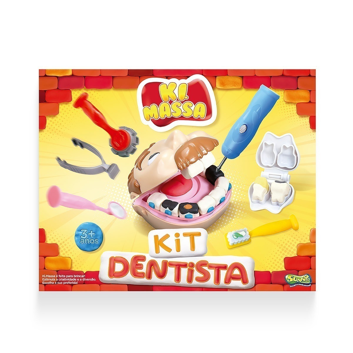 Kit 2 Ki Massa Massinha Modelar Dentista + Doceria