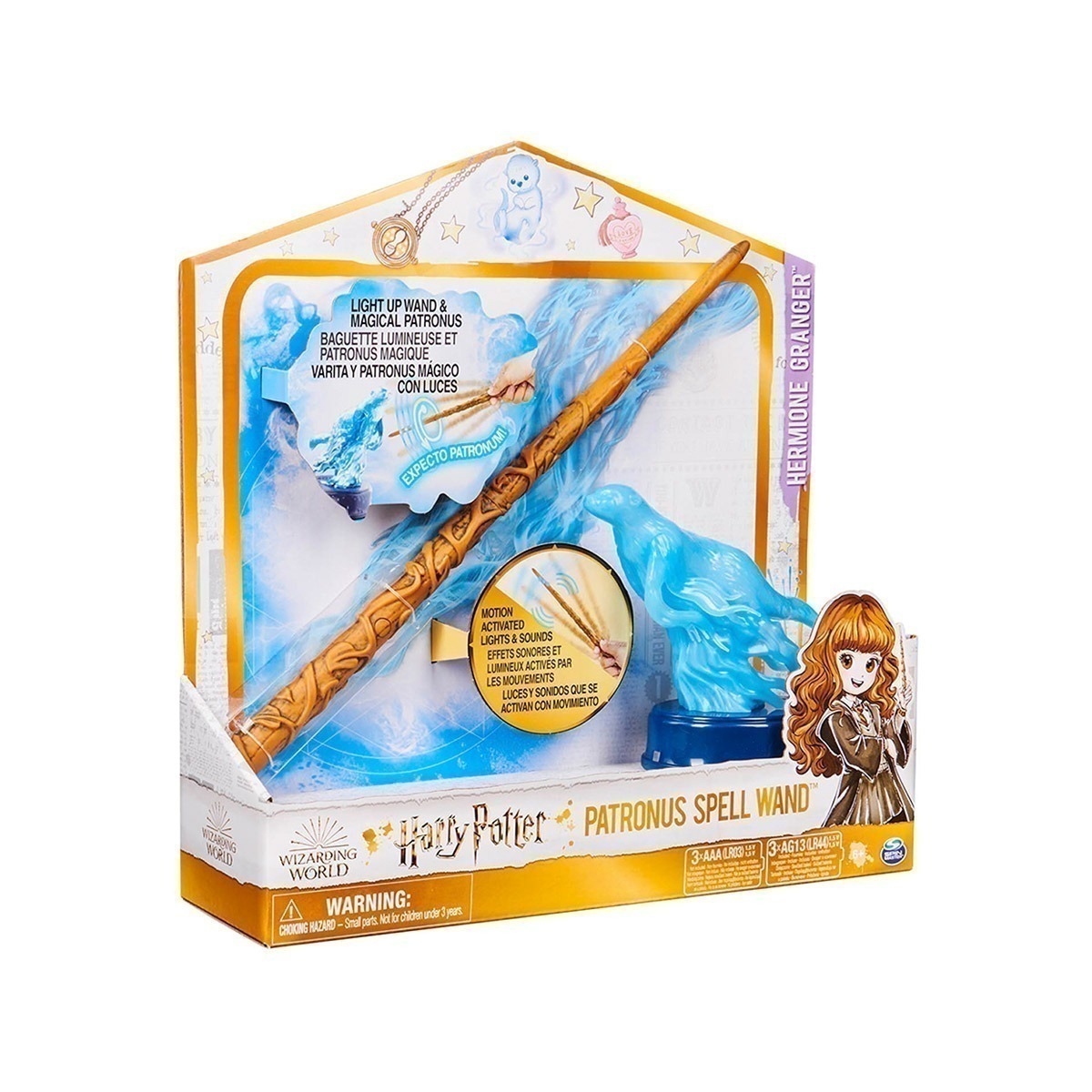 Varinha 30Cm Da Hermione Com Patrono - Harry Potter