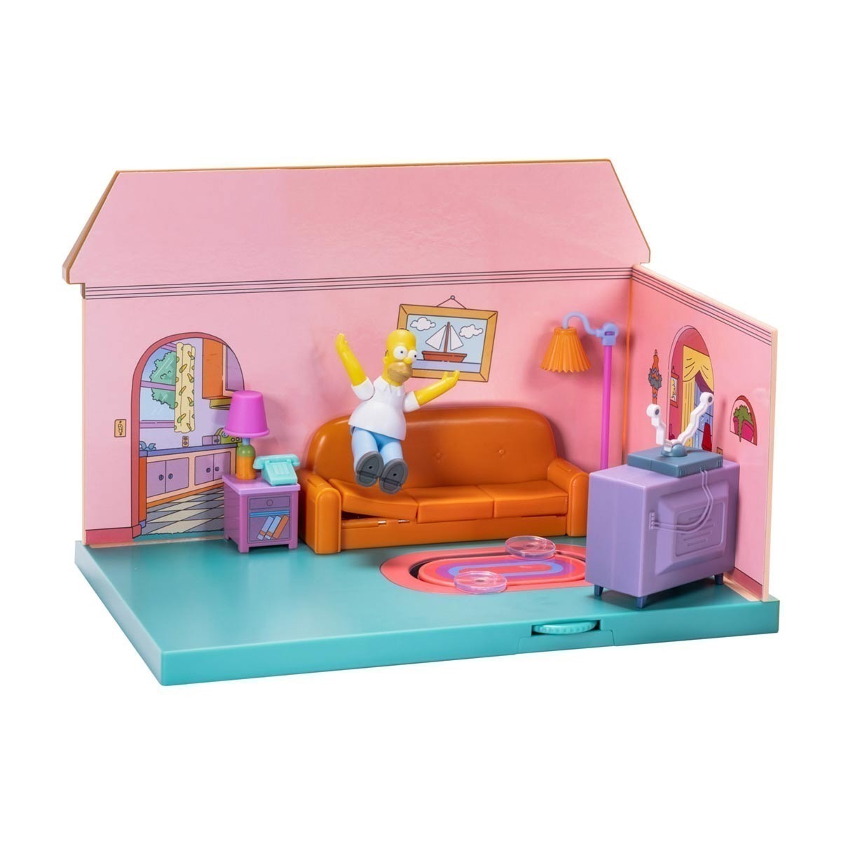 Playset Sala De Estar Com Boneco Homer - Os Simpsons