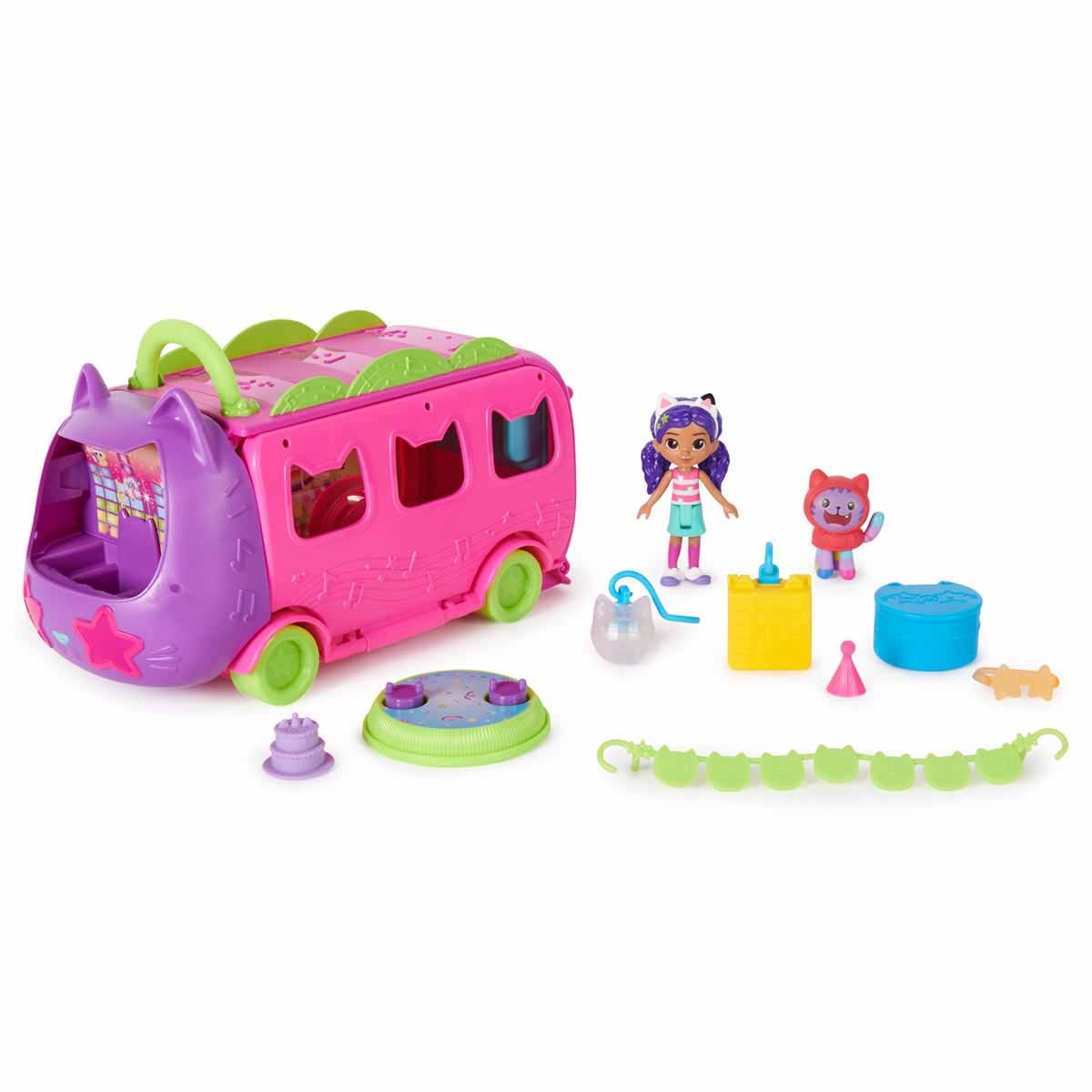 Playset Festa No Onibus Da Gabby - Gabbys Dollhouse