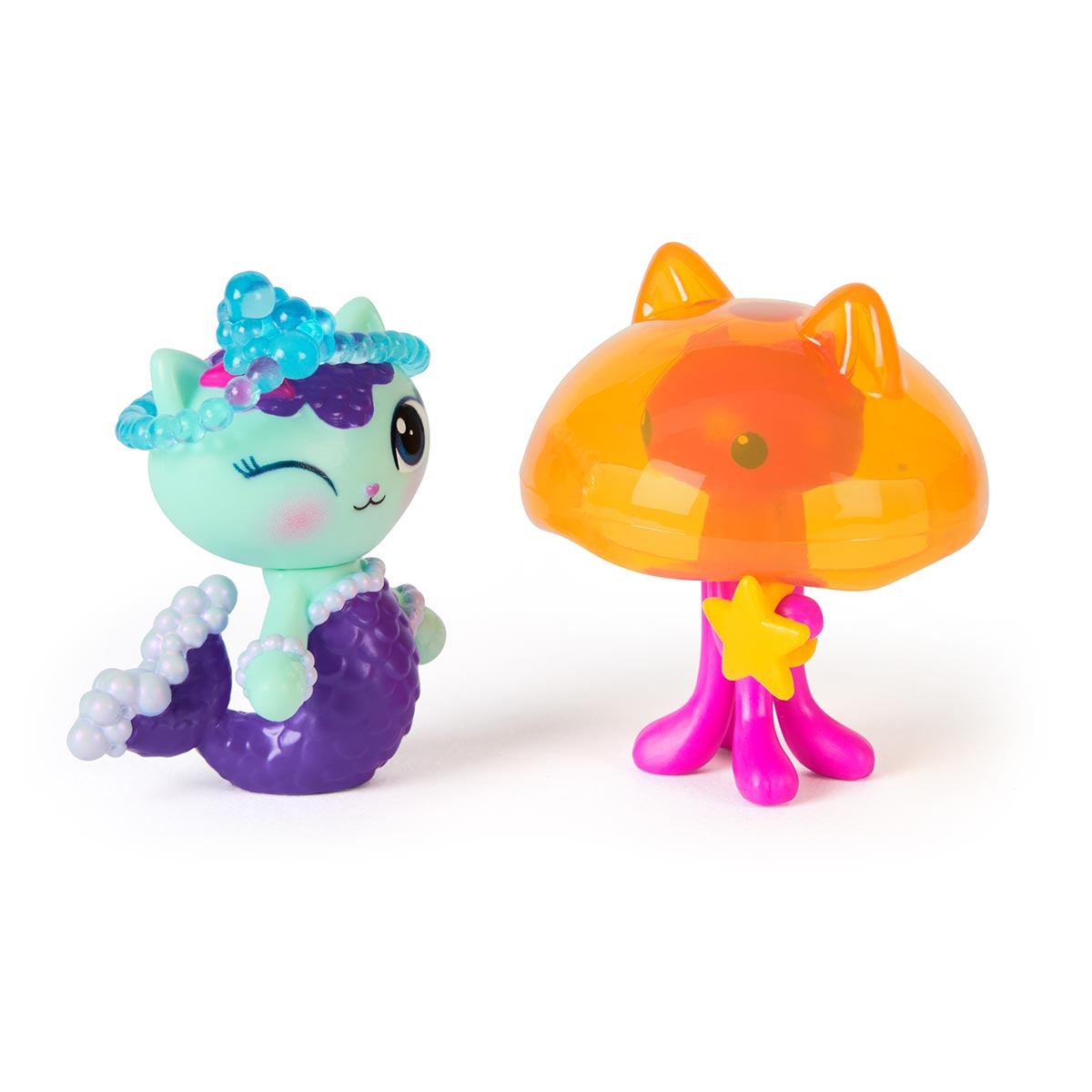 2 Bonecos Mercat e Kitty Jellyfish - Gabbys Dollhouse