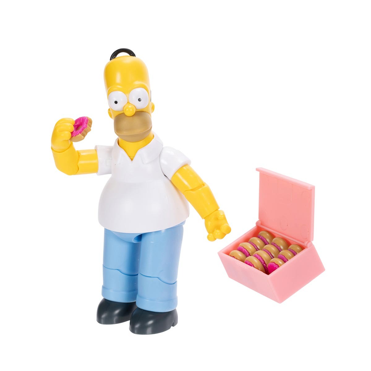 Boneco Articulado Homer de 12cm com Donuts - Os Simpsons