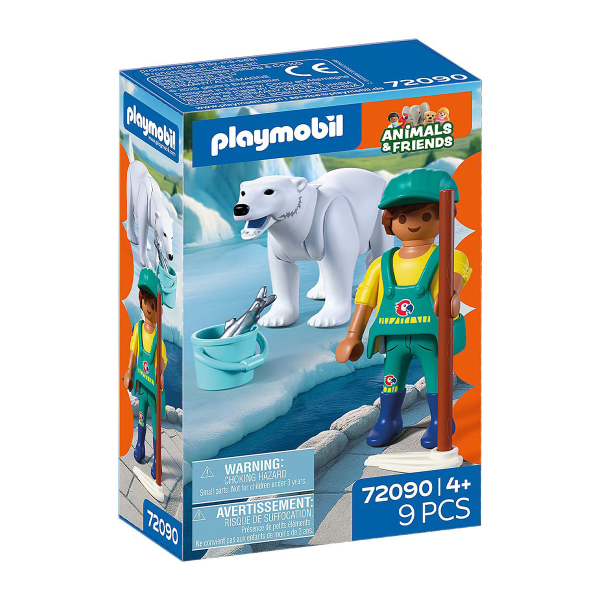 Urso Polar e Zoologo - Playmobil Animals & Friends 72090