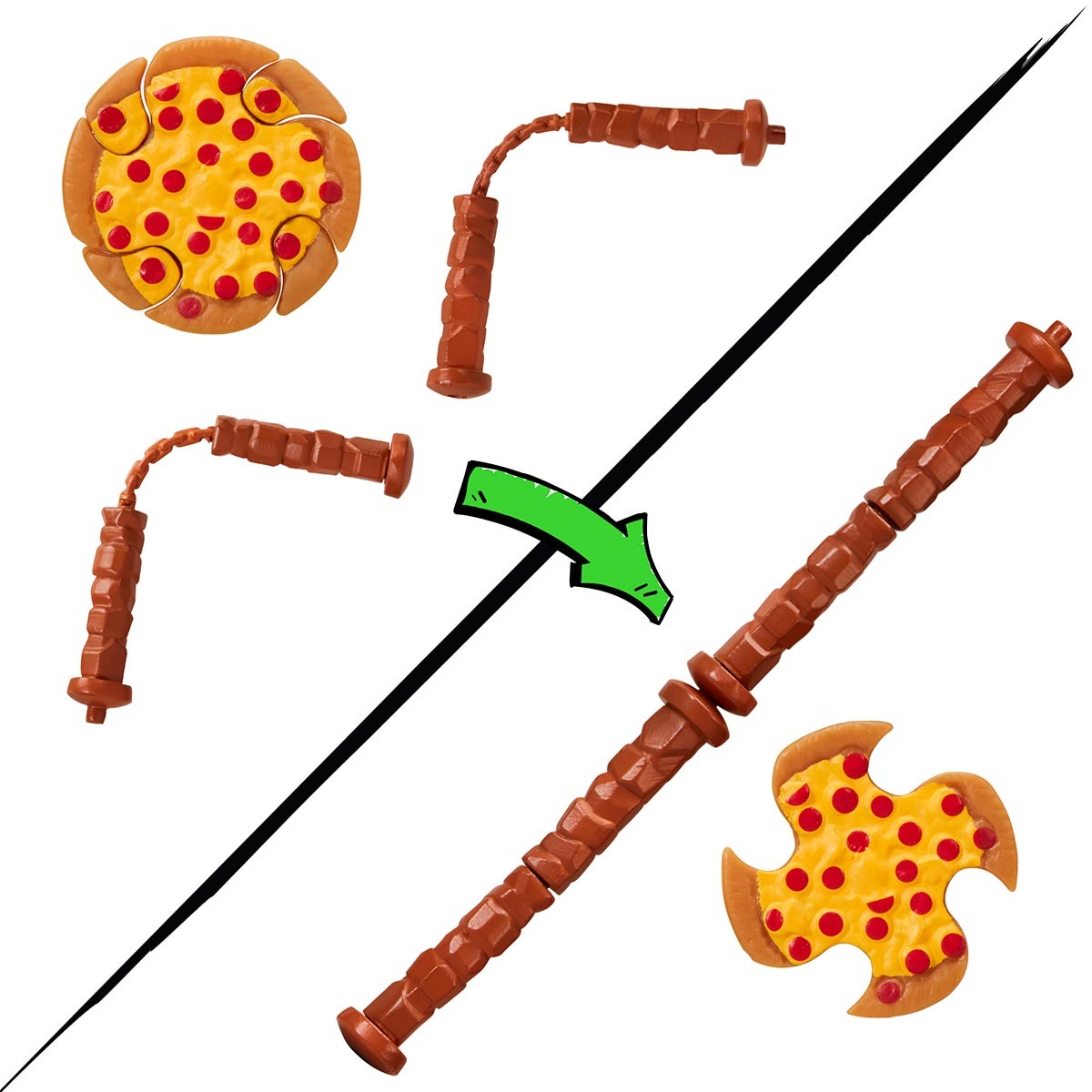 As Tartarugas Ninja - Boneco Michelangelo (Pet to Ninja) De 14Cm