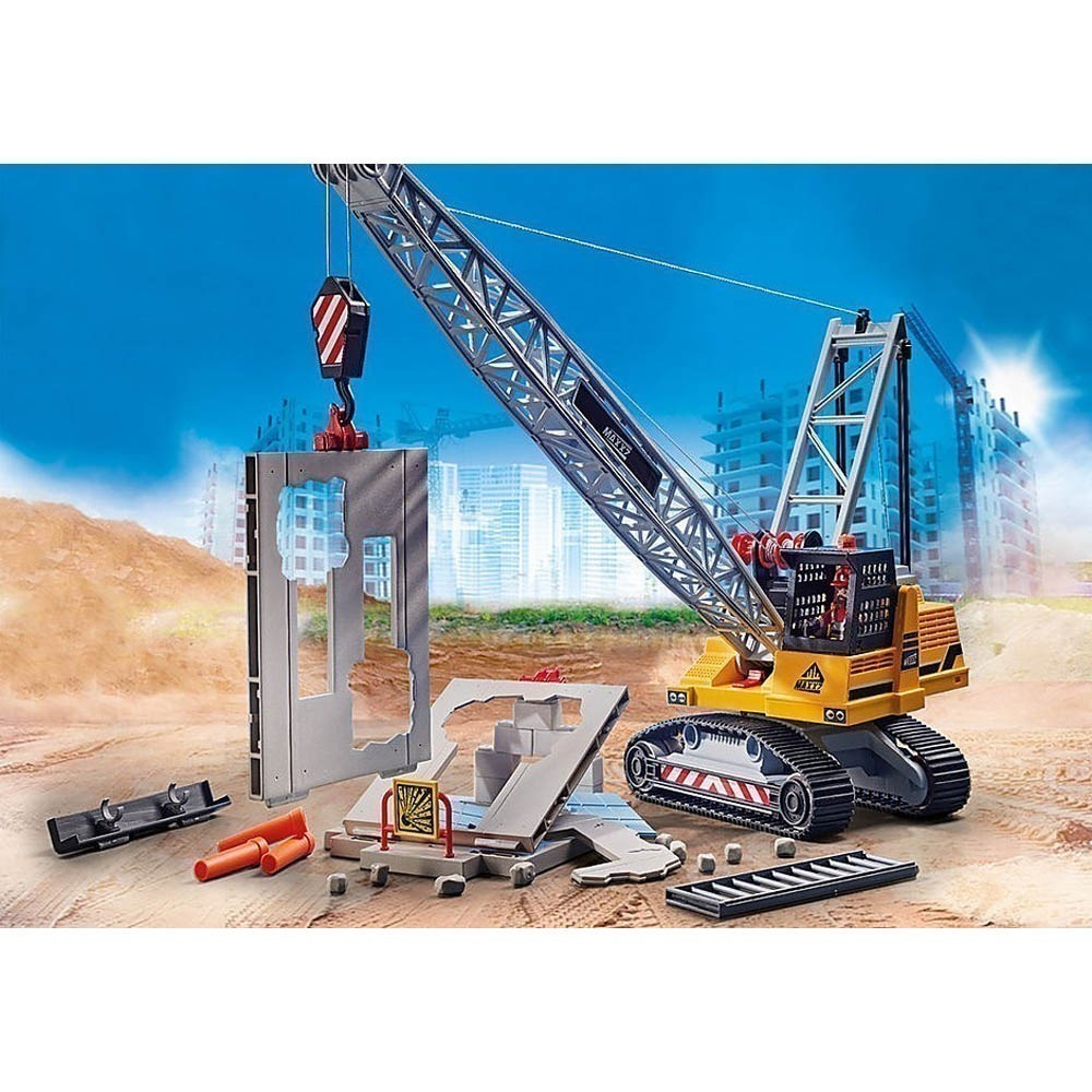 Playmobil - Guindaste De Demolição - City Action - 70442
