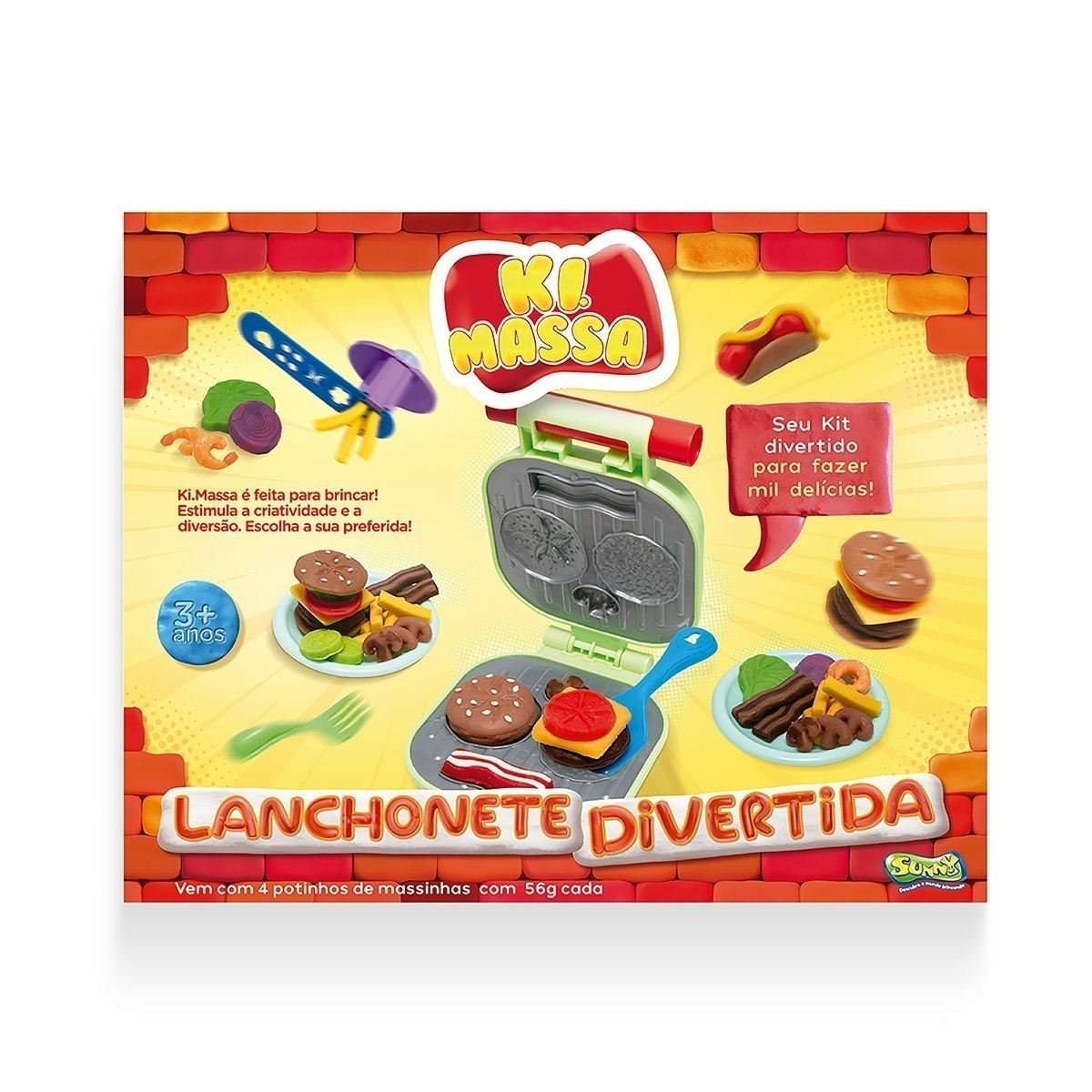 Kit 2 Ki Massa Massinha Modelar Lanchonete + Sorvete Mania