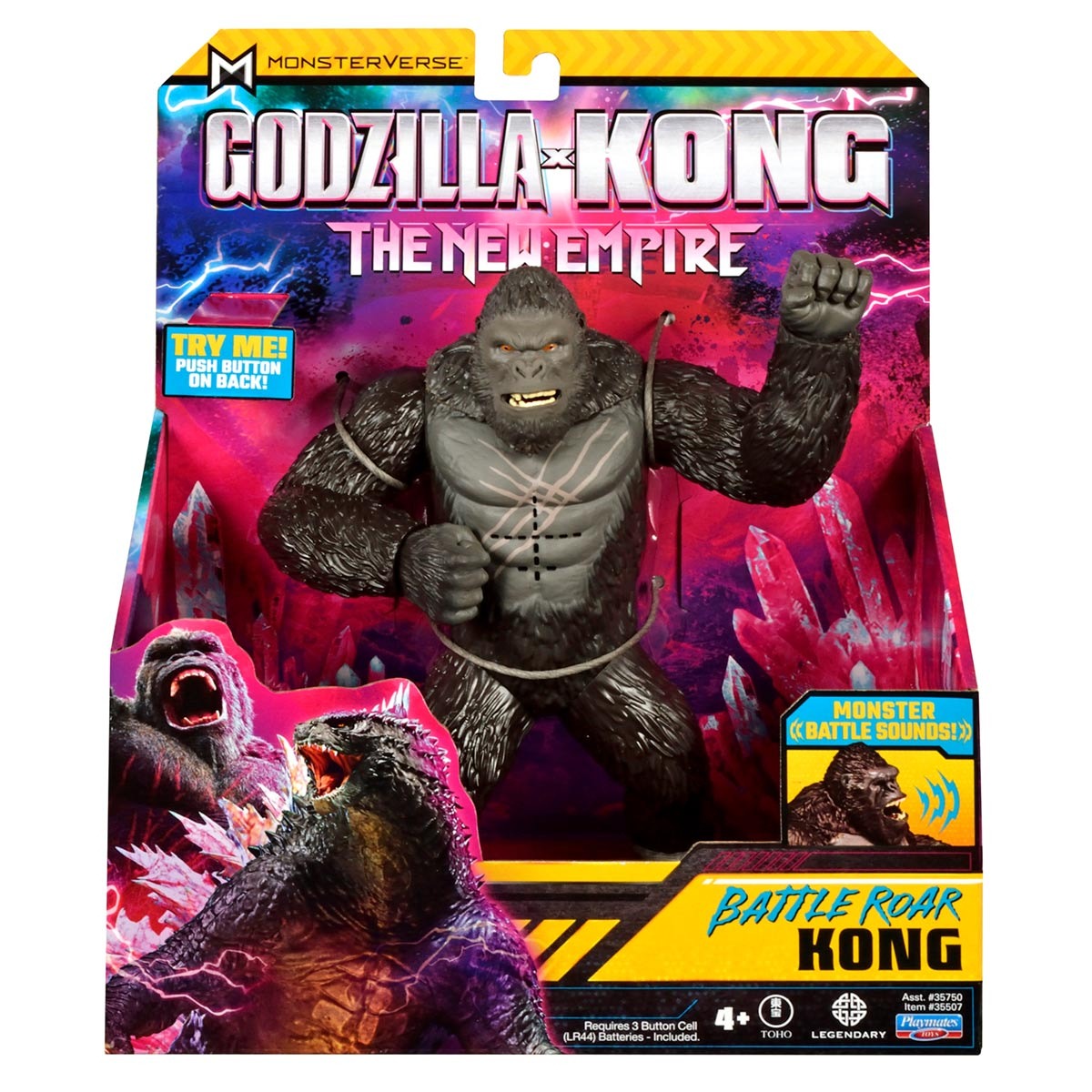 Boneco Kong De 17Cm Com Som - Godzilla Vs Kong Boneco Kong De 17Cm Com Som - Godzilla Vs Kong