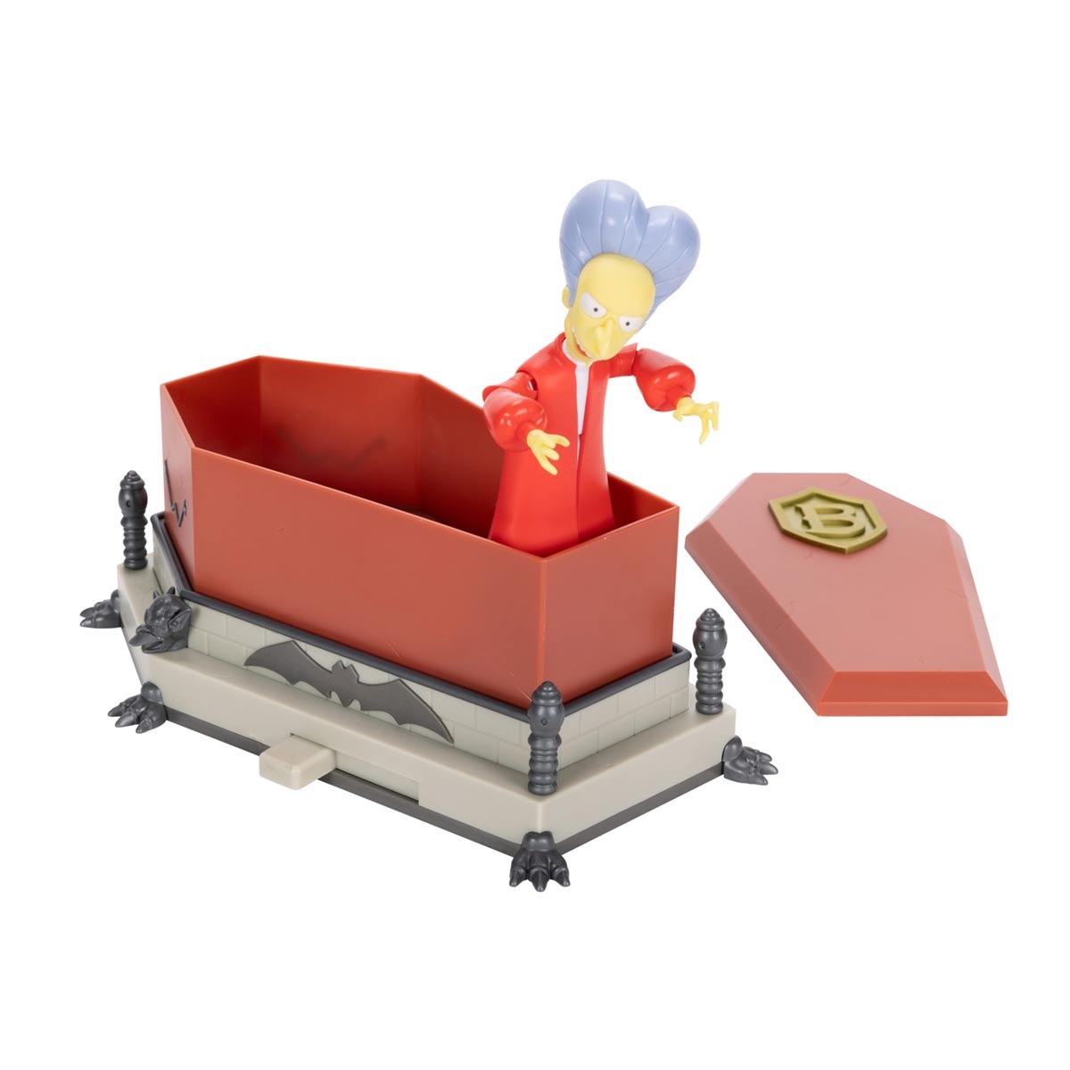 Boneco Mr. Burns Vampiro Com Caixão - Os Simpsons