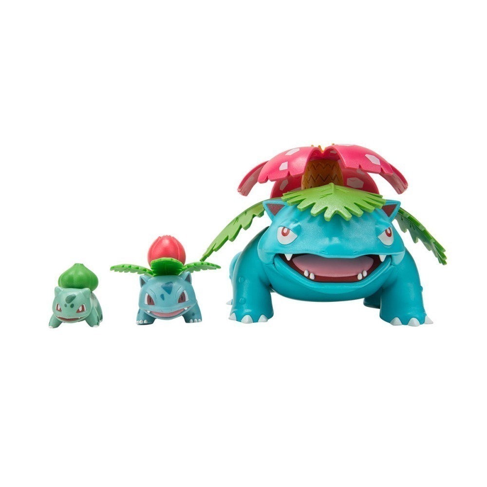 Pokemon - Pack De Evolução - Bulbasauro, Ivysaur E Venusaur