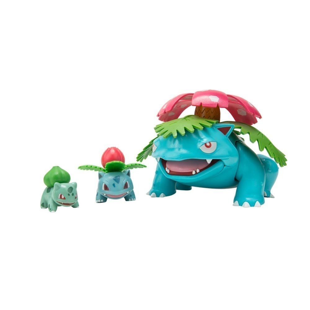 Pokemon - Pack De Evolução - Bulbasauro, Ivysaur E Venusaur