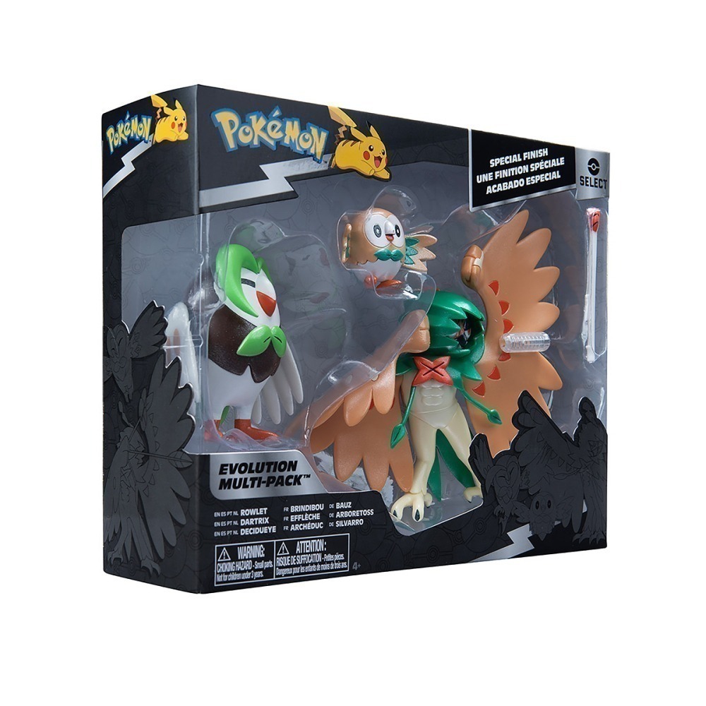 Pokemon - Pack De Evolução - Rowlet, Dartrix E Decidueye