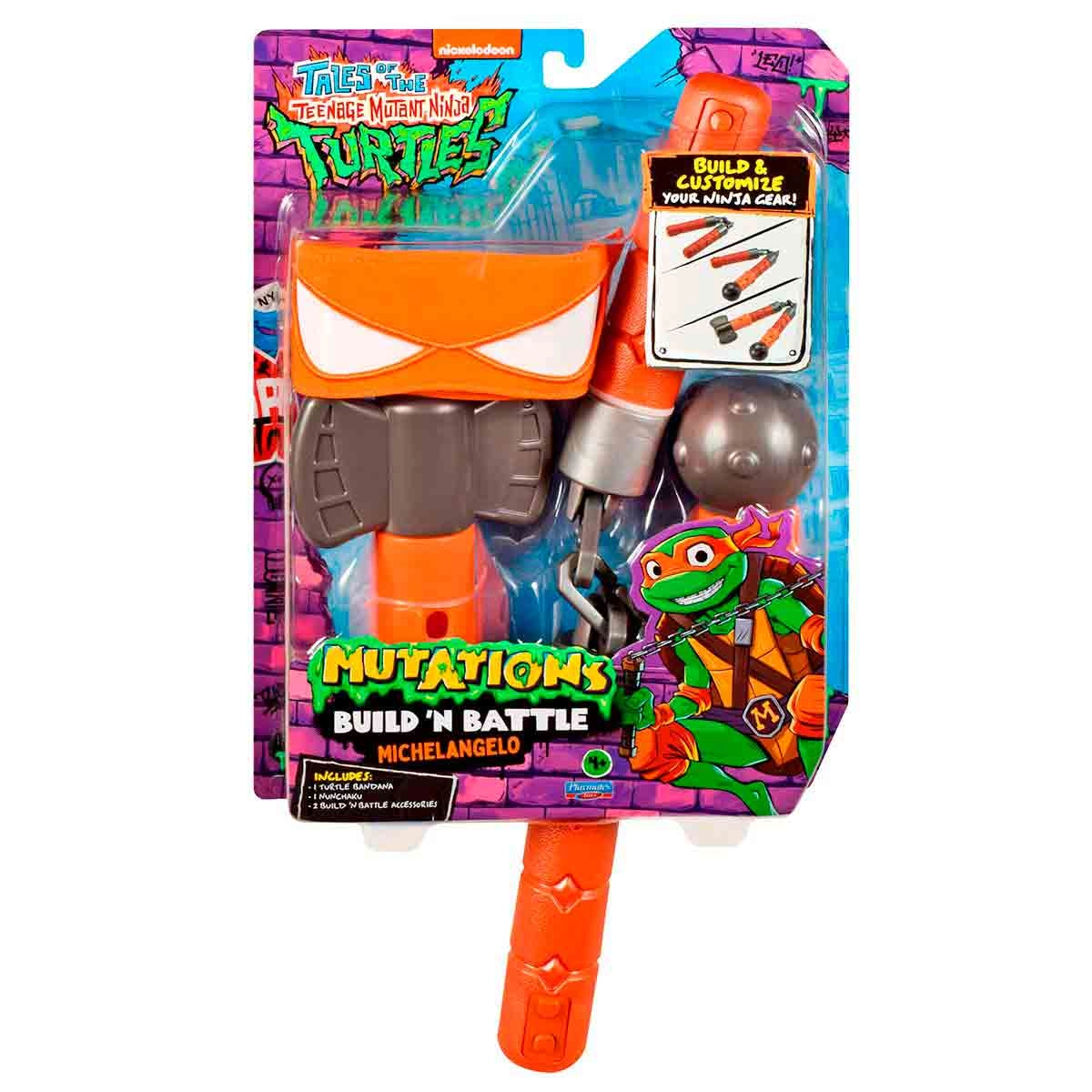 Bandana e Nunchaku Michelangelo - Tartarugas Ninja Mutations