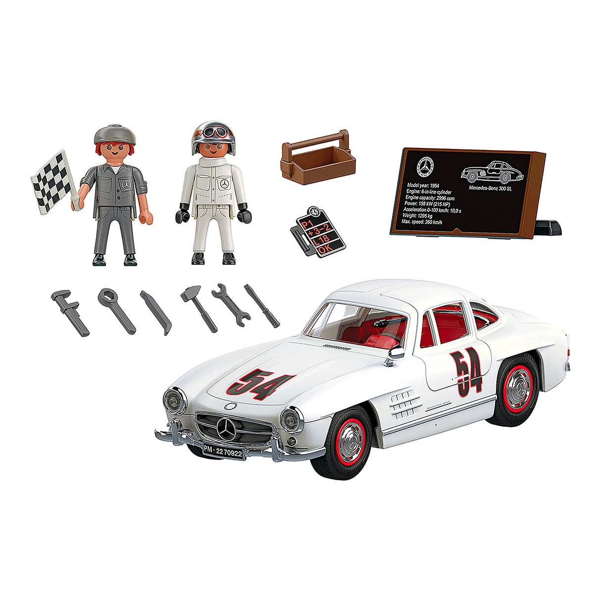 Playmobil - Mercedes-Benz 300 Sl - Mercedes-Benz - 70922 Playmobil - Mercedes-Benz 300 Sl - Mercedes-Benz - 70922