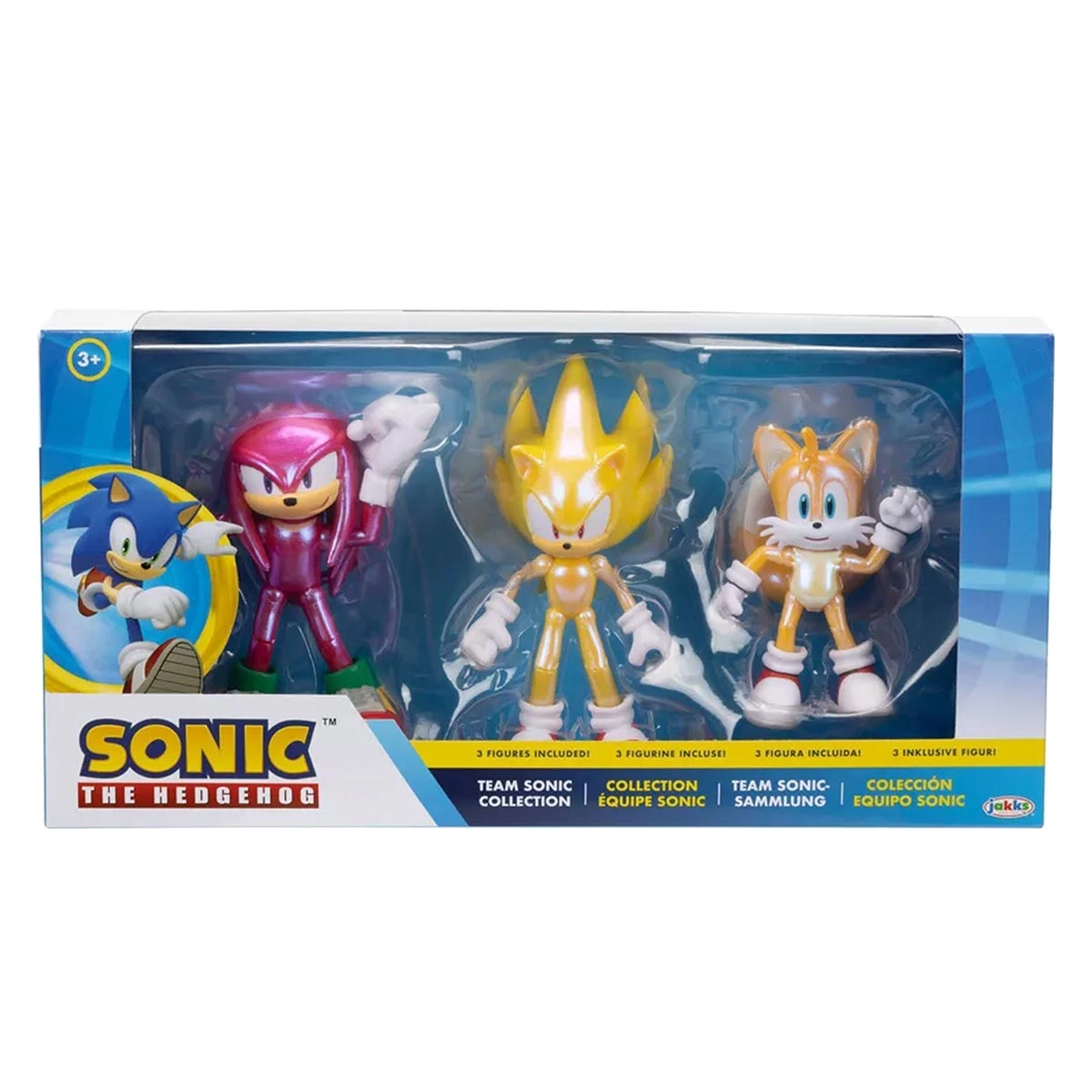 Sonic - Pack De 3 Bonecos Articuladas De 10cm