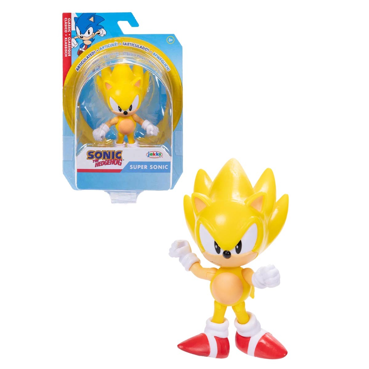 Boneco Super Sonic de 6cm - Sonic