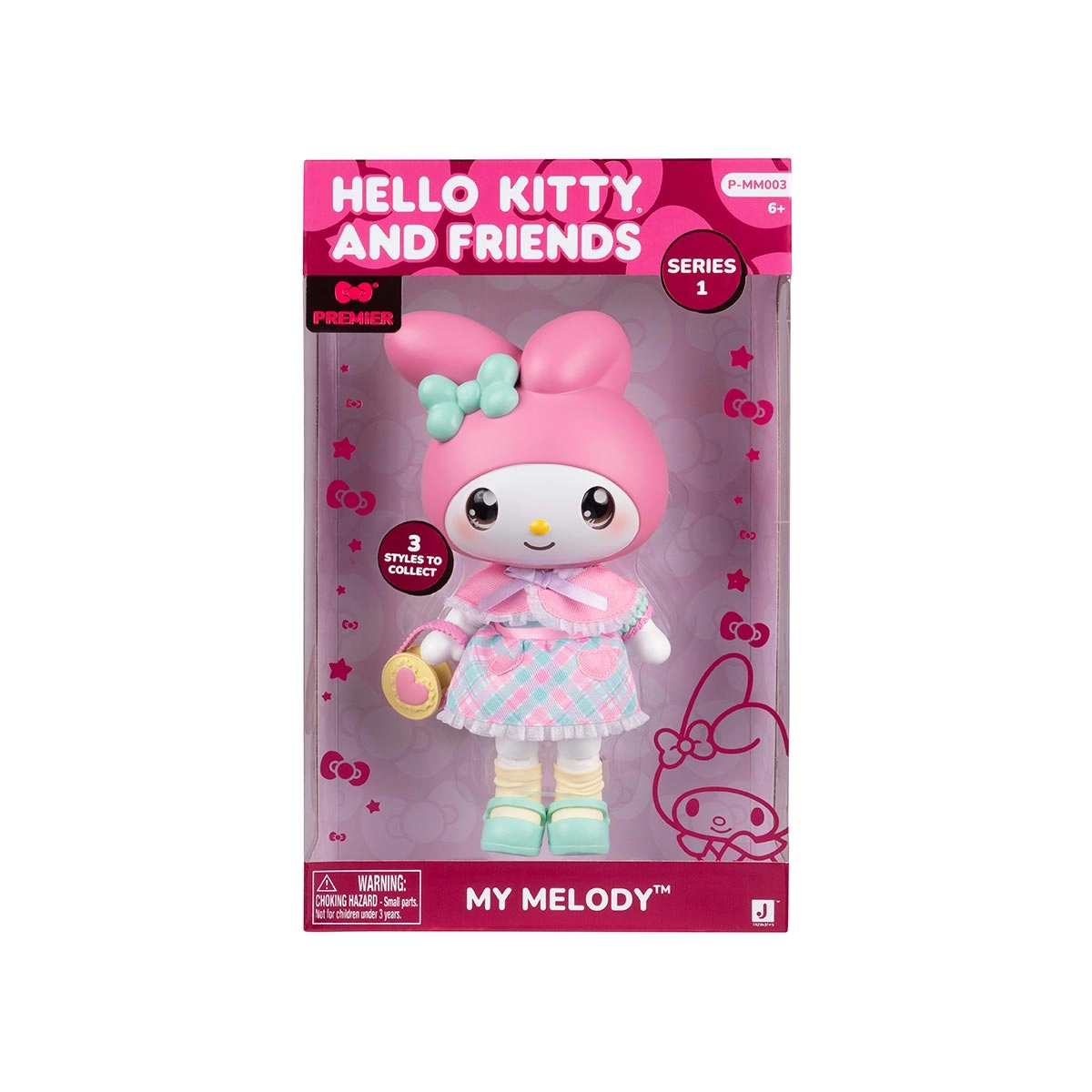 Boneca Articulada My Melody de 20cm + Acessórios - Hello Kitty