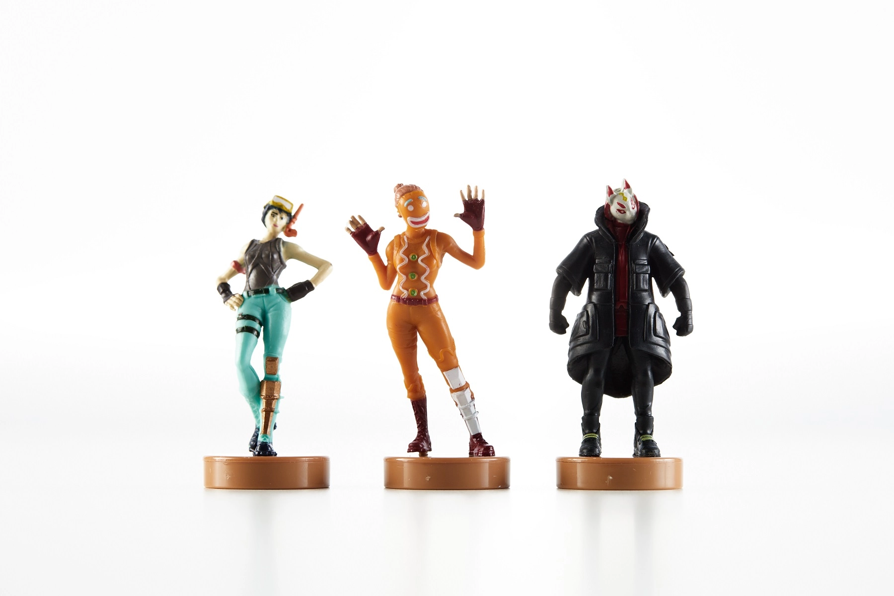 Fortnite - Carimbos Com 3 Figuras - Snorkel, Ginger G. E Kitsume S.