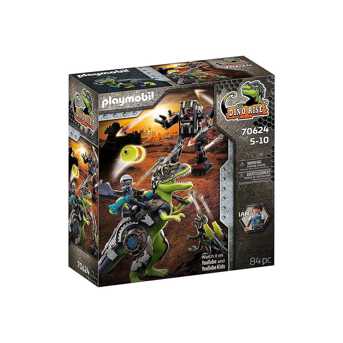 Playmobil - T-Rex Batalha De Gigantes - Dino Rise - 70624 Playmobil - T-Rex Batalha De Gigantes - Dino Rise - 70624