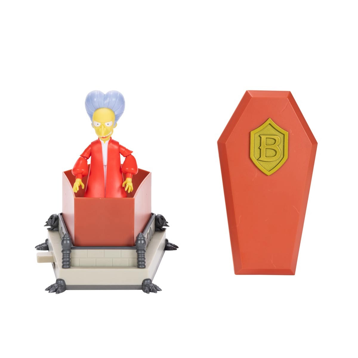 Boneco Mr. Burns Vampiro Com Caixão - Os Simpsons