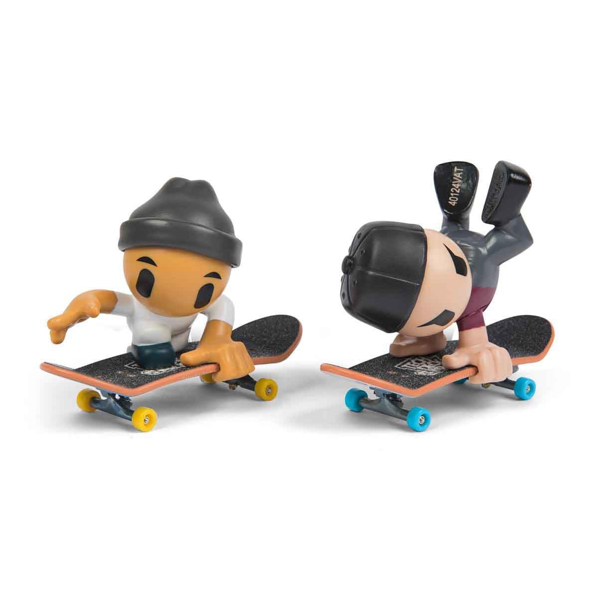 Pack 2 Skate De Dedo Bonecos Sk8 Crew (Toca Cinza) Tech Deck