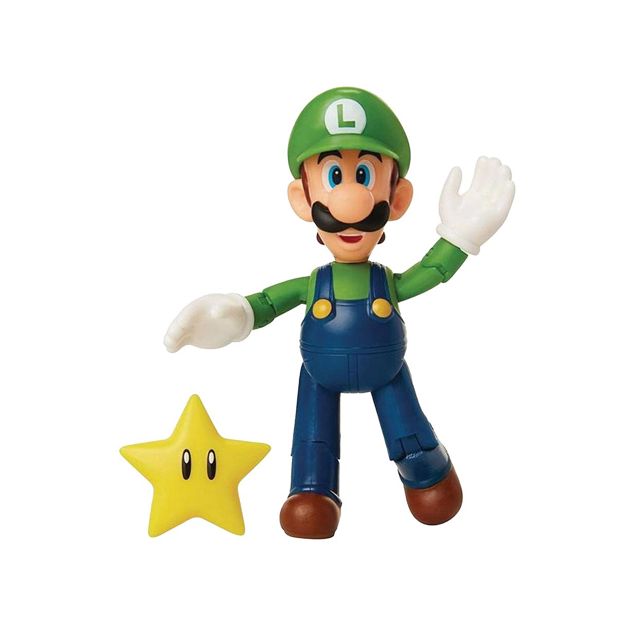 Super Mario - Boneco Luigi Com Super Star 6Cm - Sunny