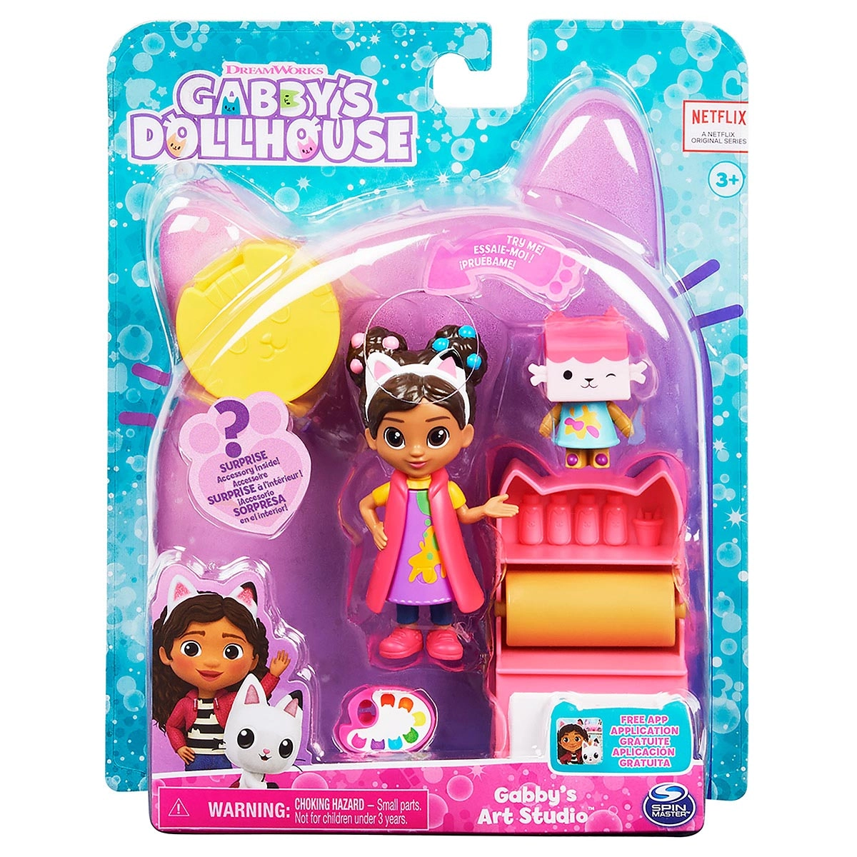 Gabby'S Dollhouse - Conjunto Com Boneca - Estúdio De Artes