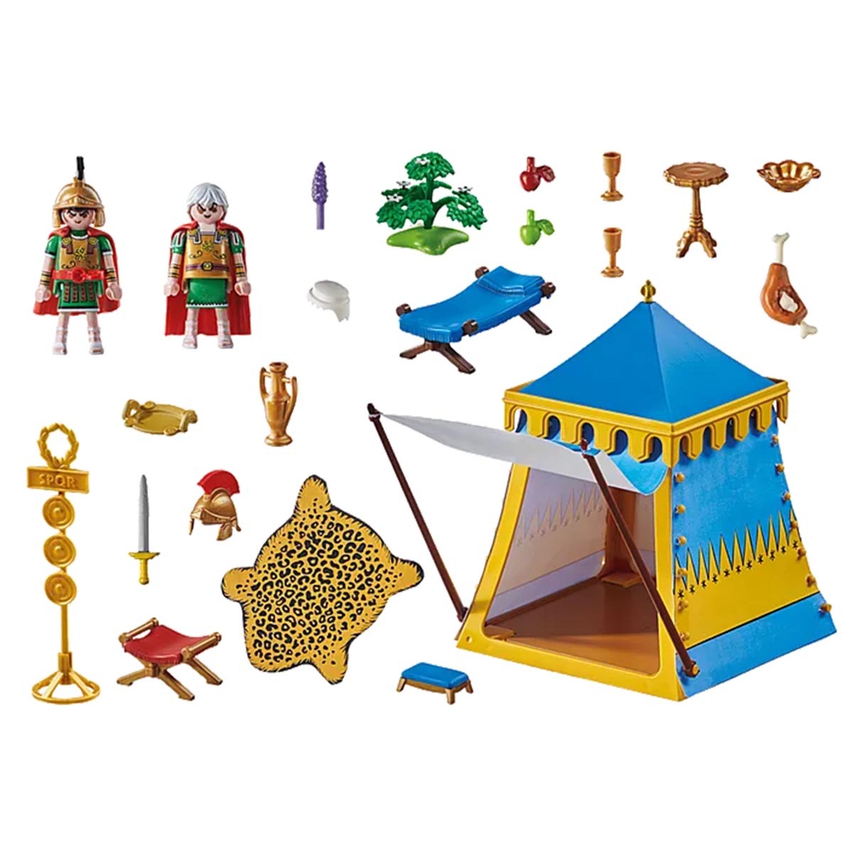 Playmobil - Tenda Do Lider Com Generais - Asterix - 71015
