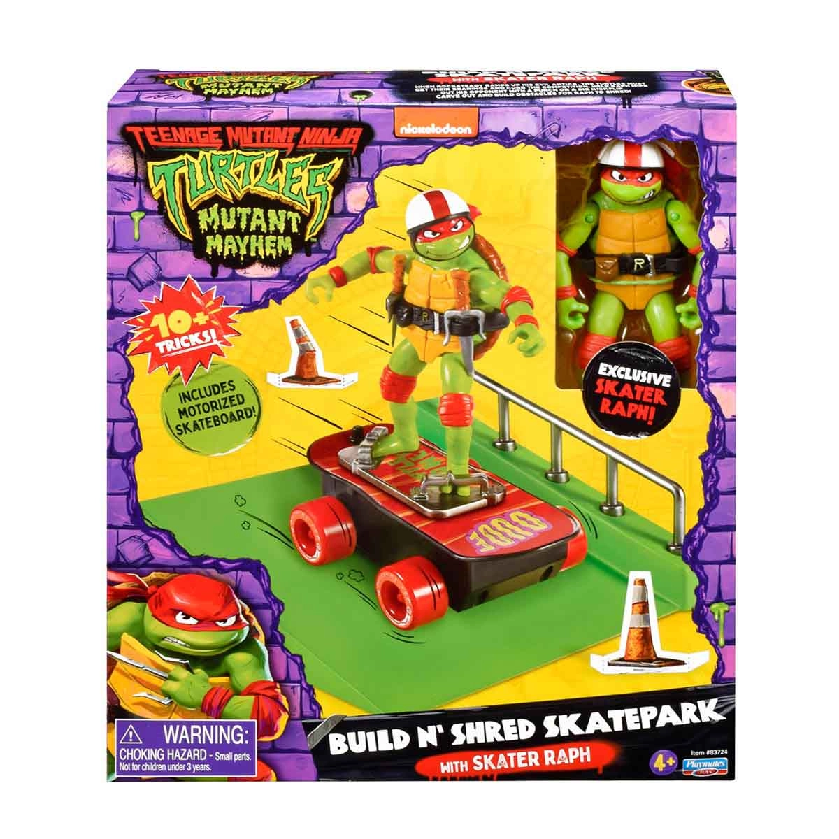 Pista De Skate Com Boneco Raph Skatista - Tartarugas Ninja