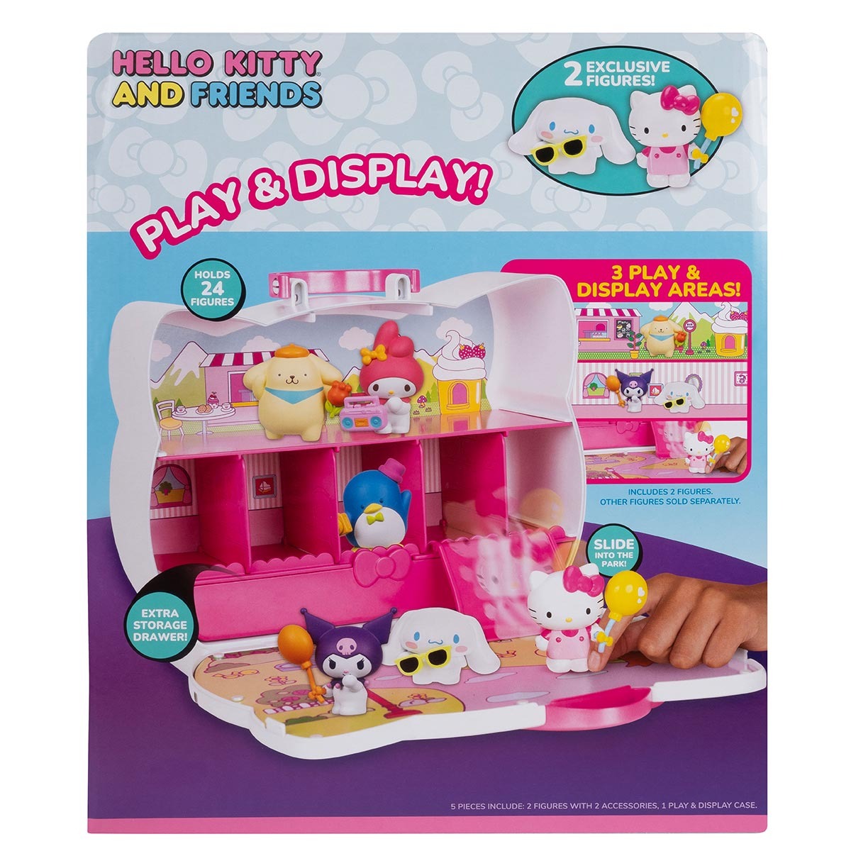 Hello Kitty - Display Transporte 4 Bonecos E Acessorio