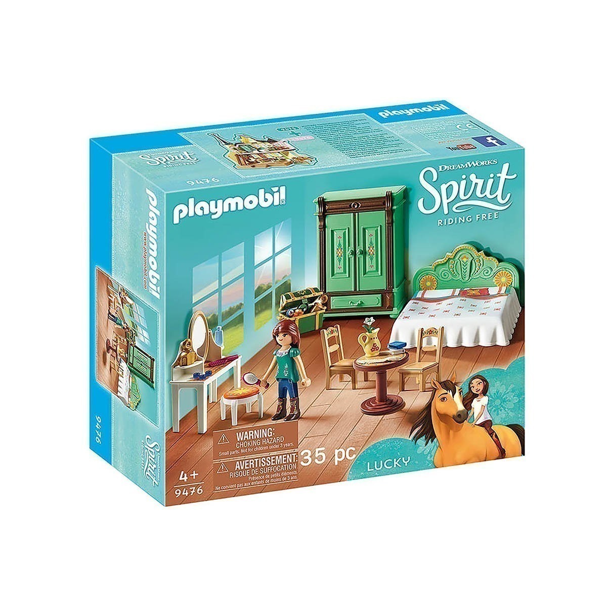 Playmobil - Quarto Da Lucky - Spirit - 9476
