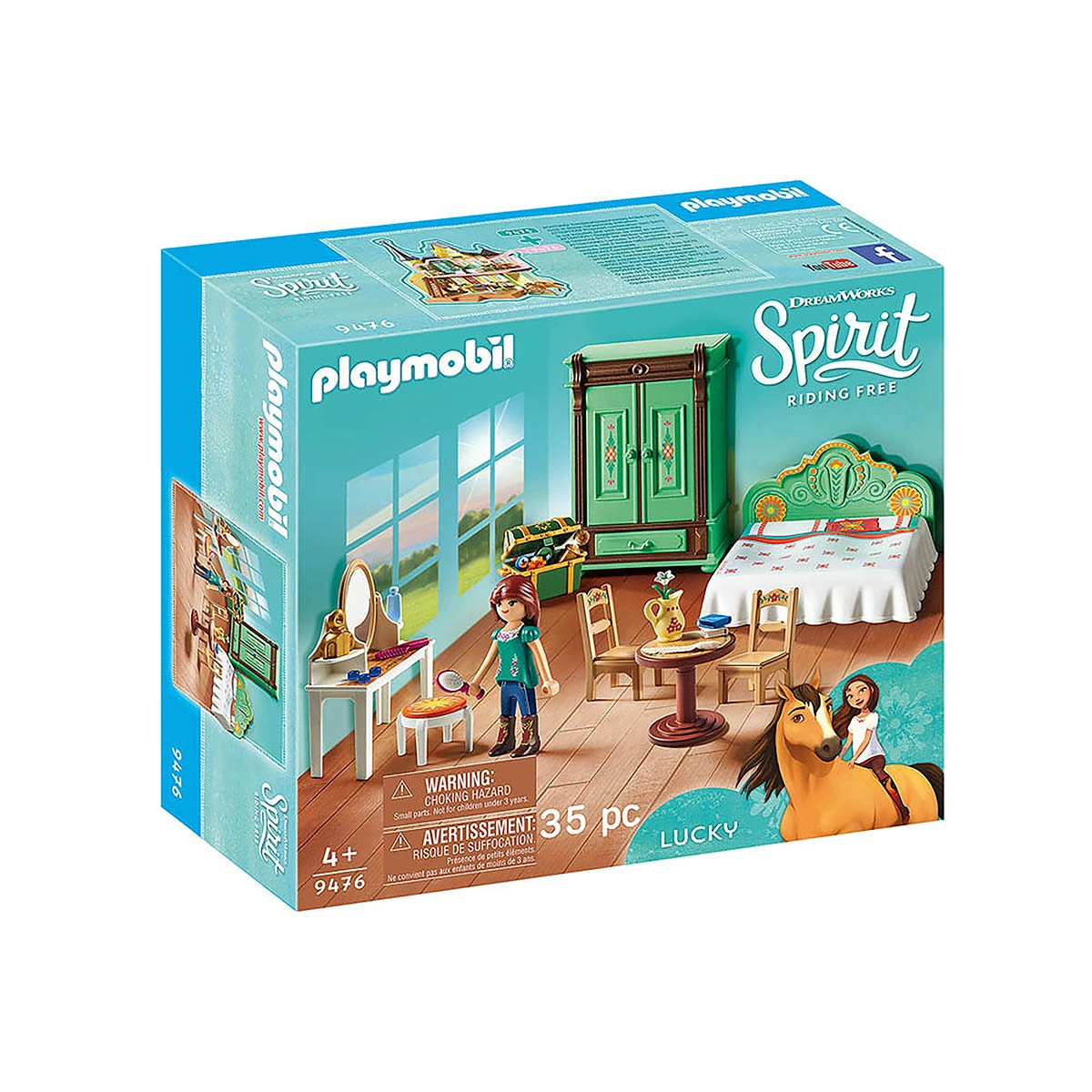 Playmobil - Quarto Da Lucky - Spirit - 9476 Playmobil - Quarto Da Lucky - Spirit - 9476