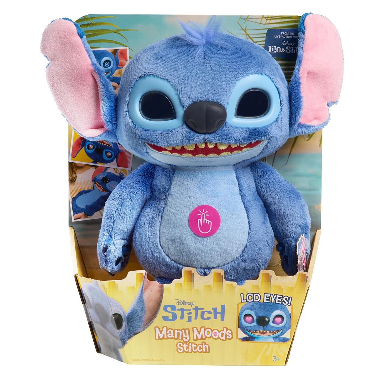 Stitch - Pelucia Interativa Com Olhos Emotivos