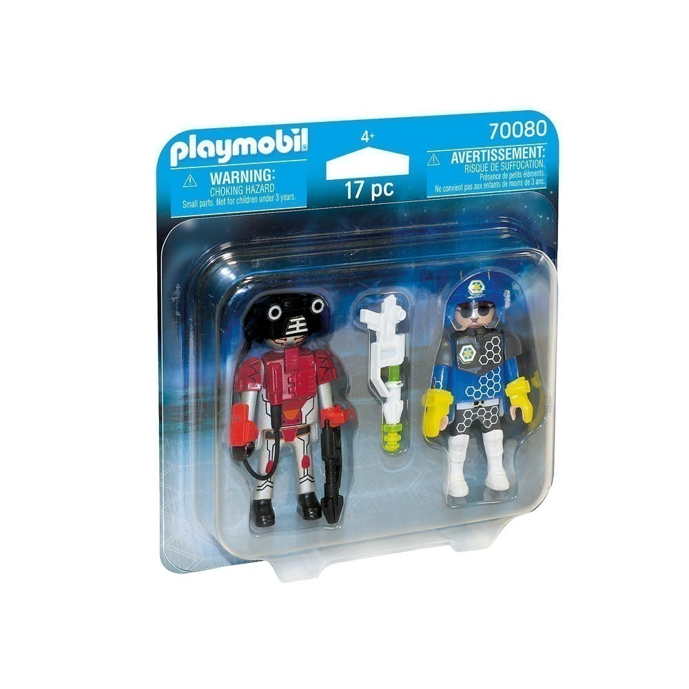 Playmobil - Boneco Policial Do Futuro - Blister - 70080