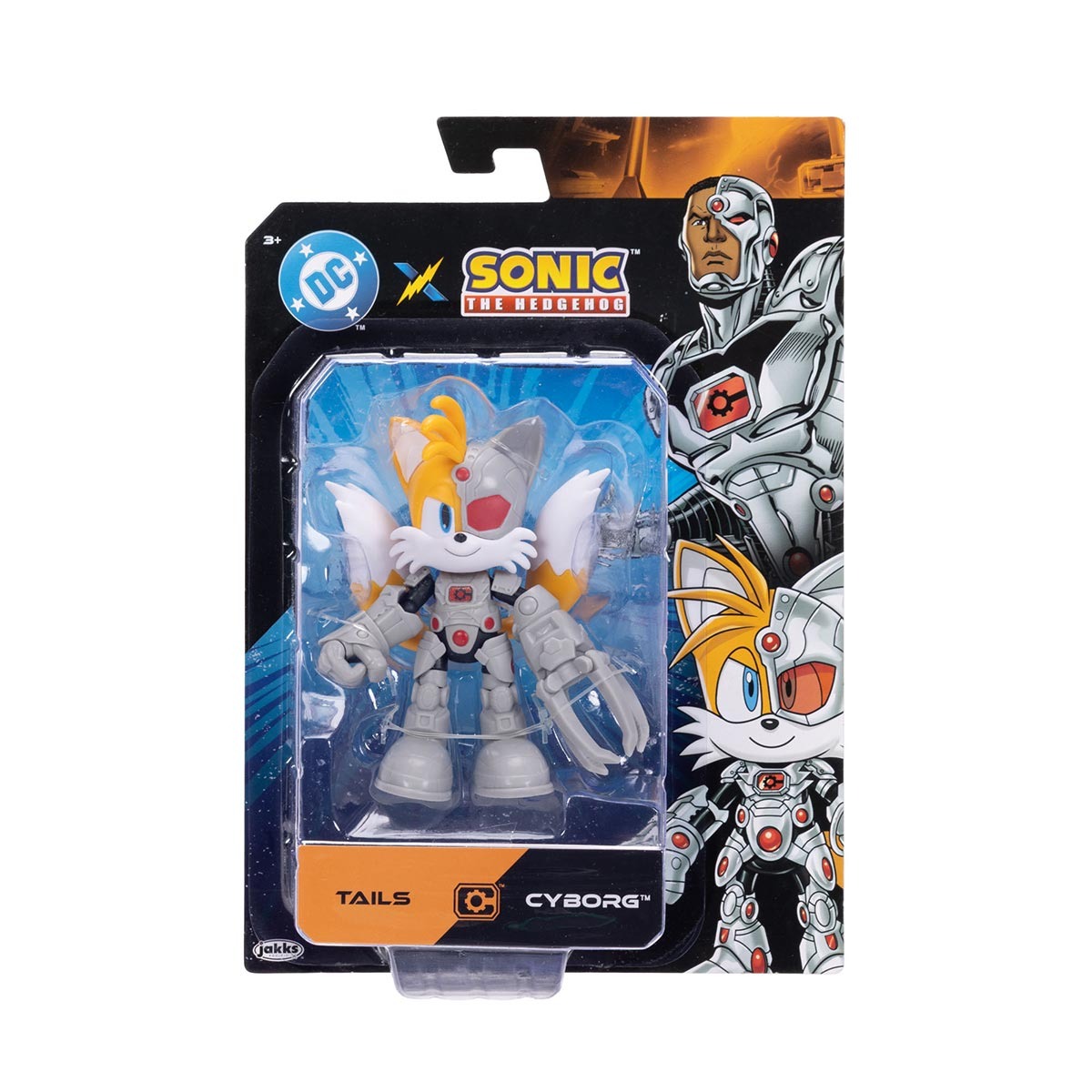 Boneco Articulado Shadow Tails Cyborg de 12cm - Sonic Warner