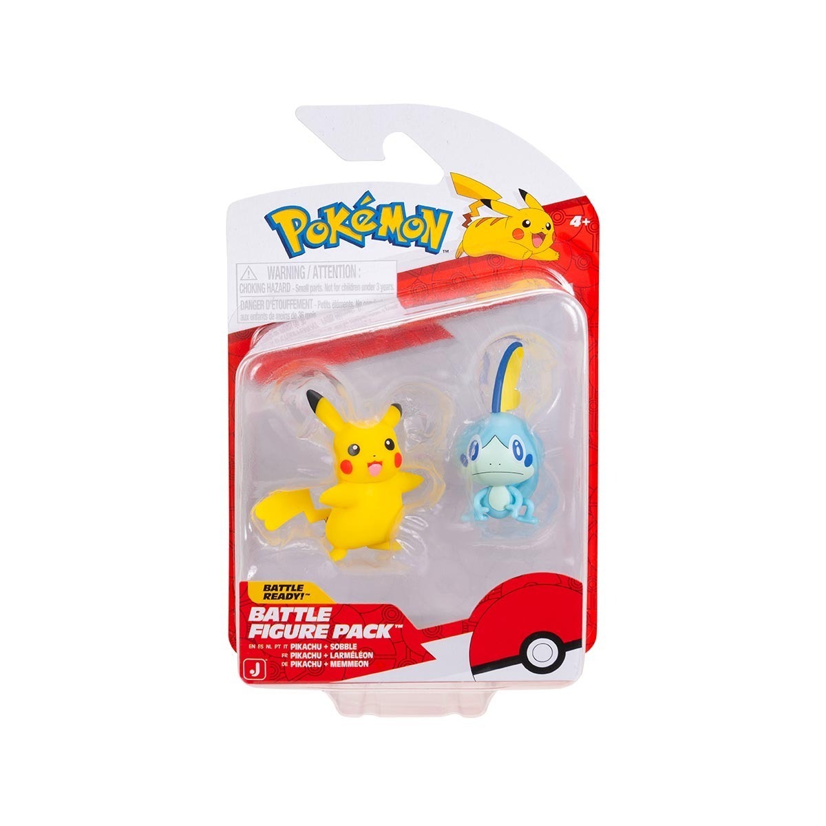 2 Bonecos De Batalha Pikachu + Sobble - Pokémon