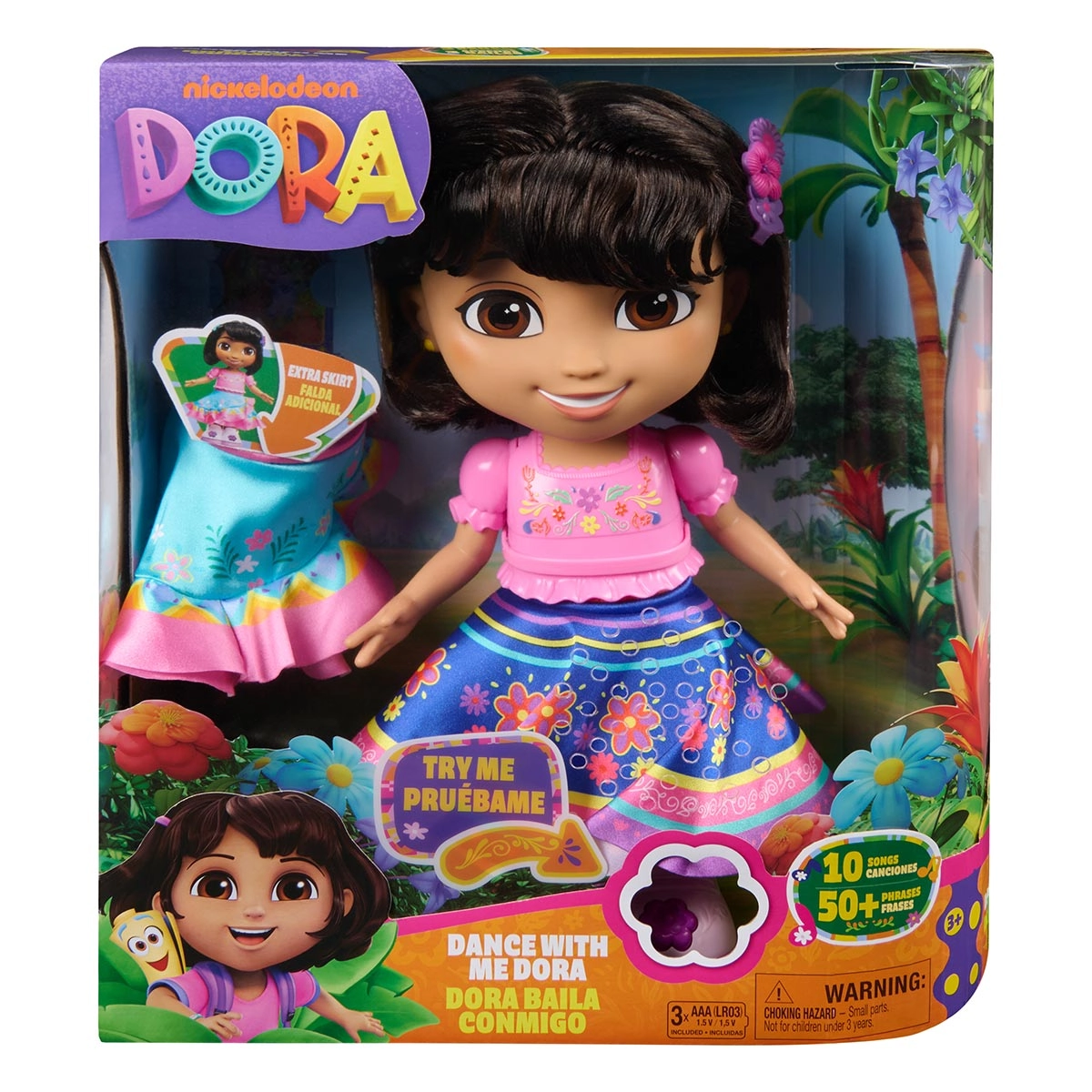 Dora Aventureira - Boneca Dancarina Saia Giratoria Com Som