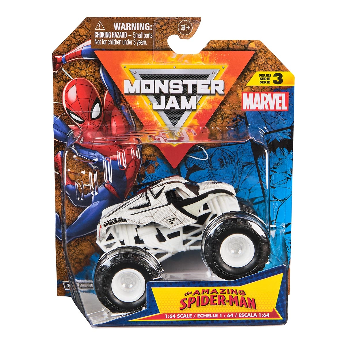 Carrinho Espetacular Homem Aranha 1:64 Marvel - Monster Jam