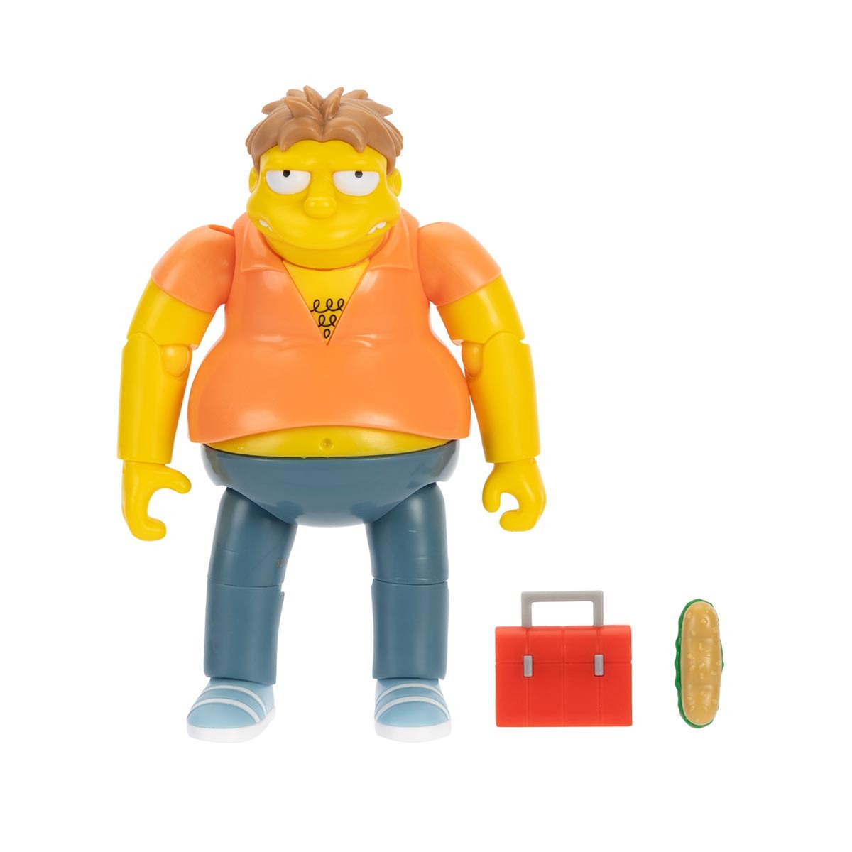 Boneco Barney de 12cm com Lanche e Maleta - Os Simpsons