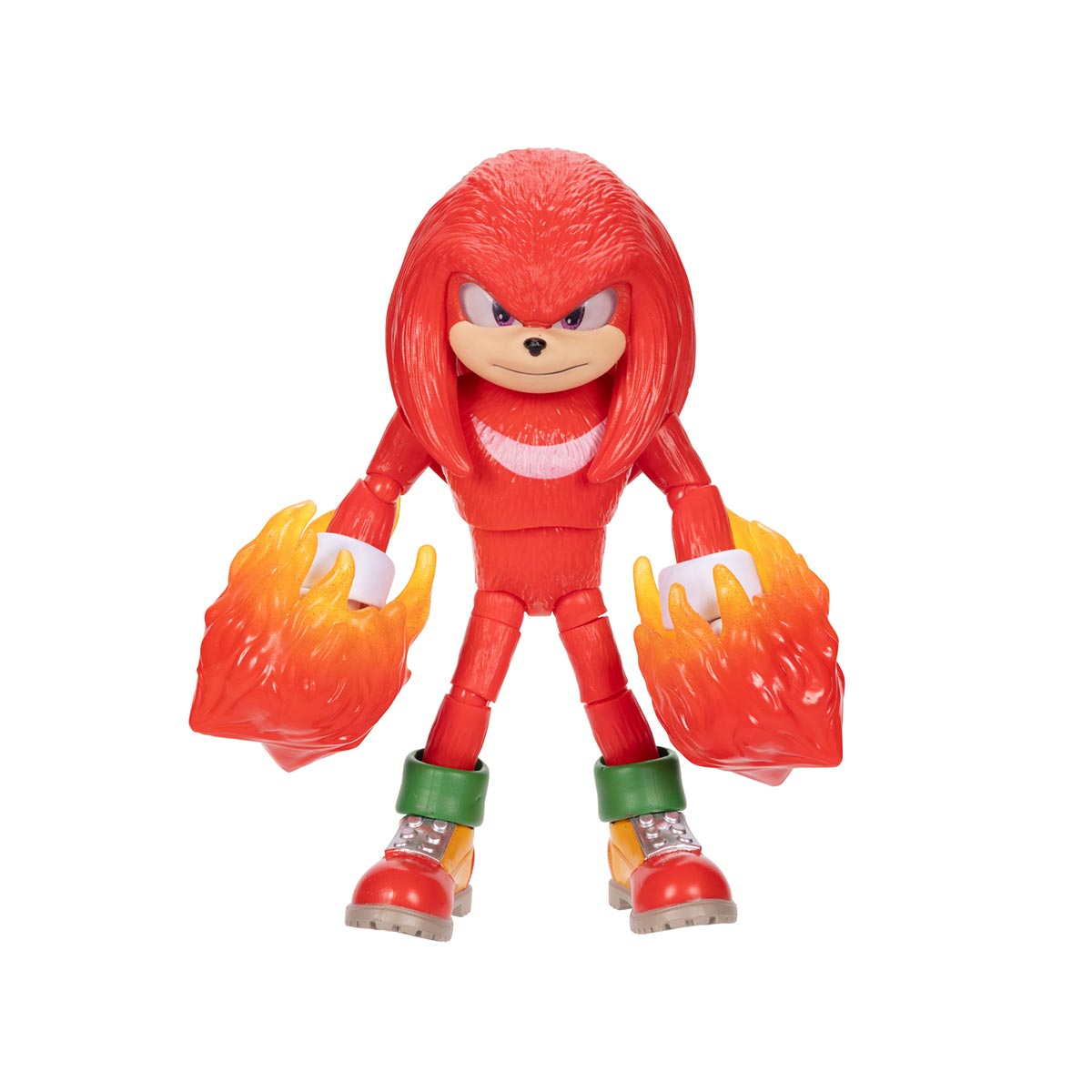 Boneco Knuckles de 12cm com Punho de Fogo - Sonic 3 Filme Boneco Knuckles de 12cm com Punho de Fogo - Sonic 3 Filme