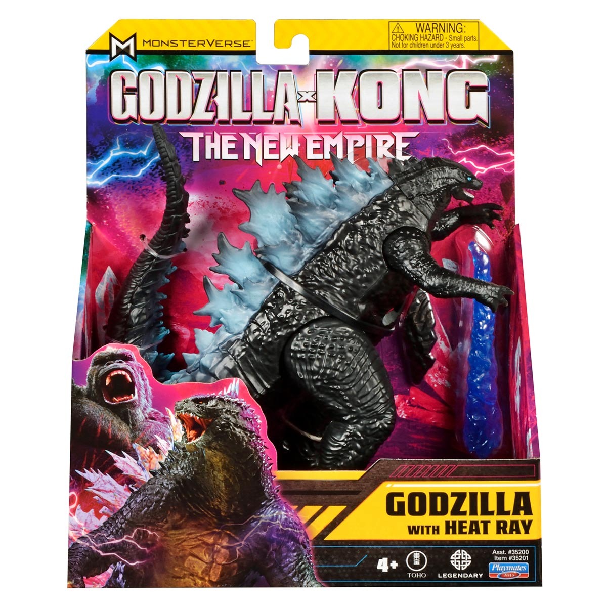 Boneco Godzilla Com Raio De Calor 15 Cm - Godzilla Vs Kong